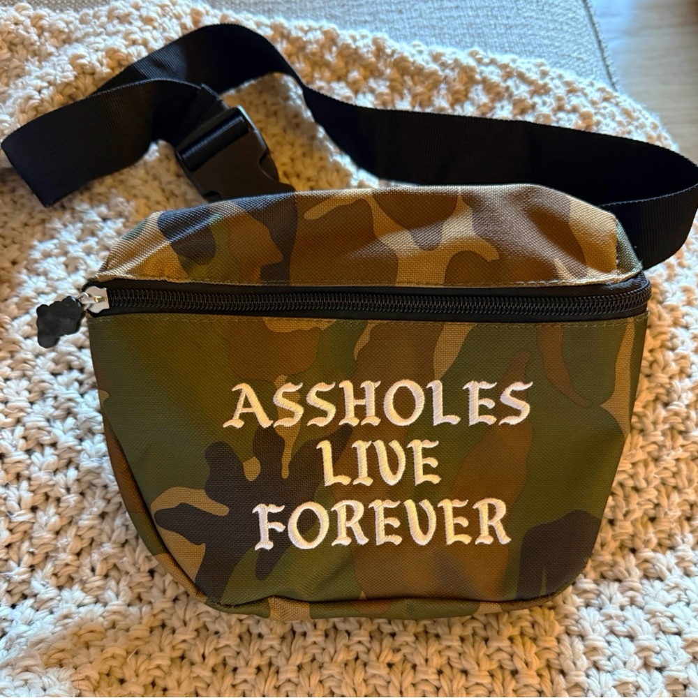 Assholes Live Forever Camo Fannypack